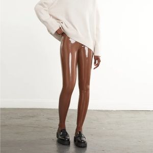 NWT Faux Patent Leather Legging